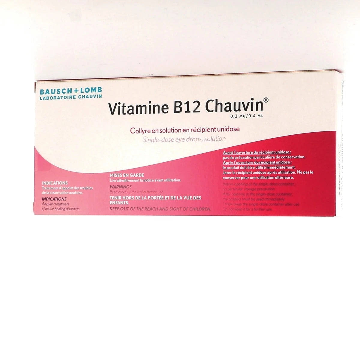 VITAMINE B12 CHAUVIN Collyre unidose