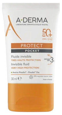 A-DERMA PROTECT fluide invisible très haute protection 50+ TB30ML