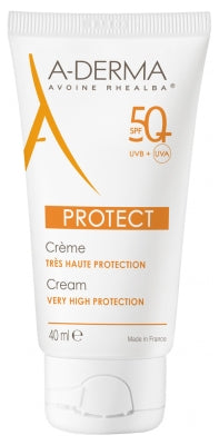 A-DERMA PROTECT crème 50+ sans parfum tube 40ML