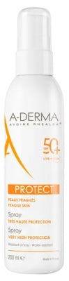 A-DERMA spray solaire 50+ tube 200ML