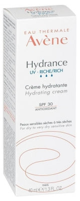 AVENE HYDRANCE UV crème riche hydrante SPF30 tube 40ML